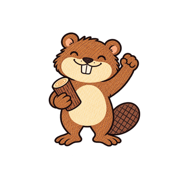 집을 완성한 비버